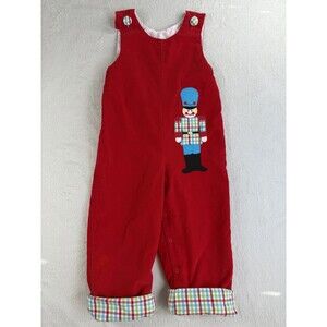 VTG Kelly’s Kids Boys Red Longall Size 4 Christmas Toy Soldier Jon Jon Boys Cute